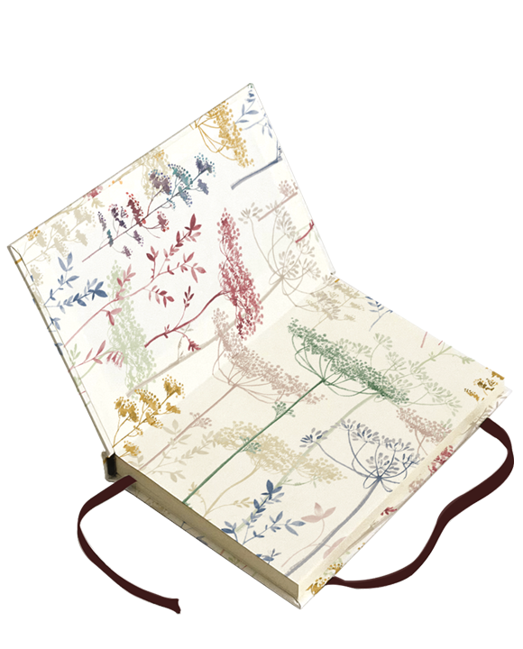 Hard cover book A6 "Fiori al sole"