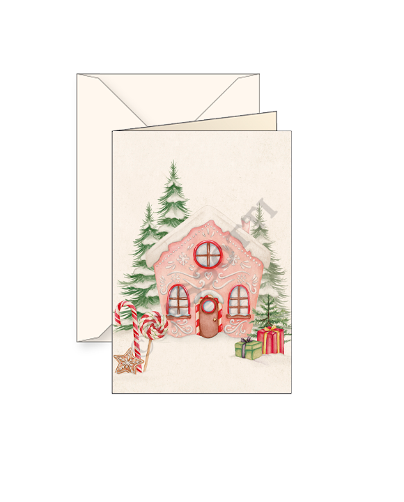 Casetta di Pan di zenzero con caramelle