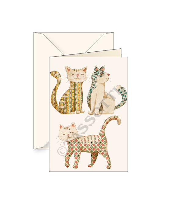 Card "Gatti in carta"