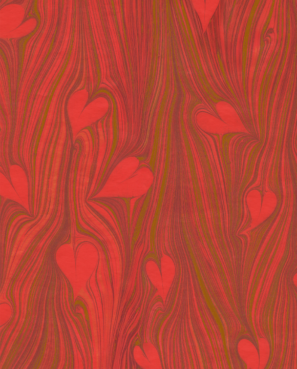 Paper "Marmorizzata cuori"