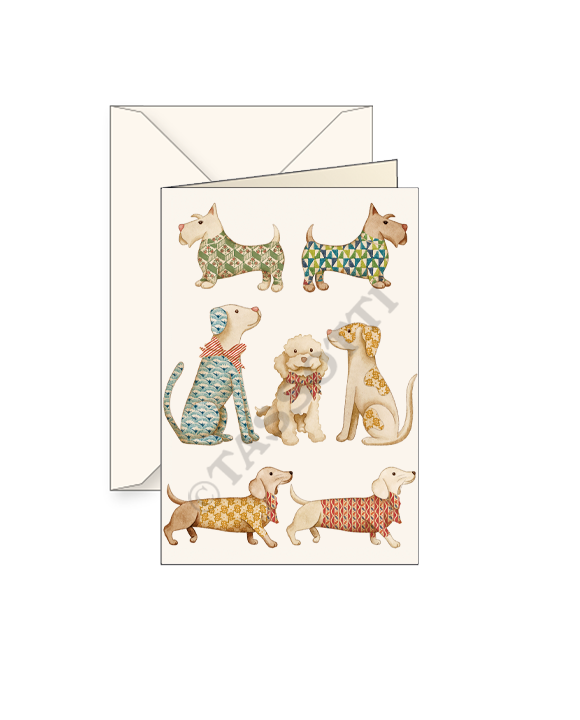 Card "Cagnolini in carta"