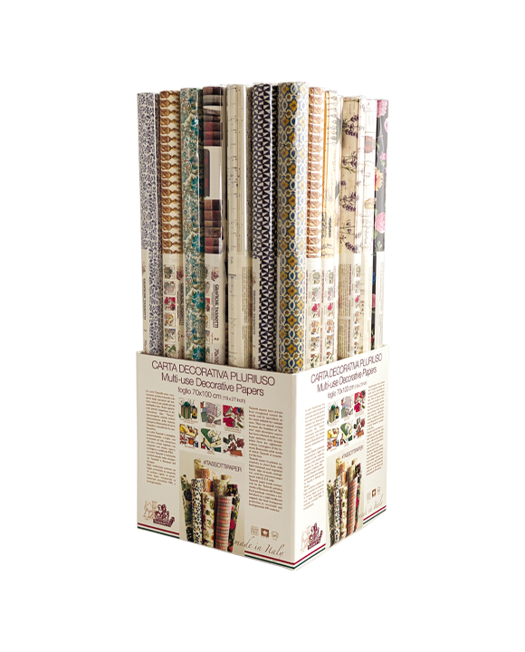 Display with 48 rolls