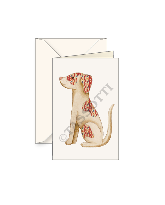 Card "Cane in carta"